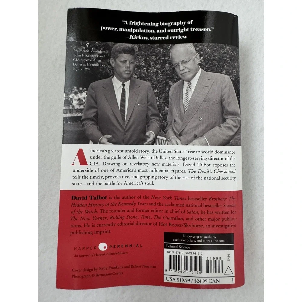 The Devil's Chessboard David Talbot Allen Dulles CIA Secret Government Paperback
